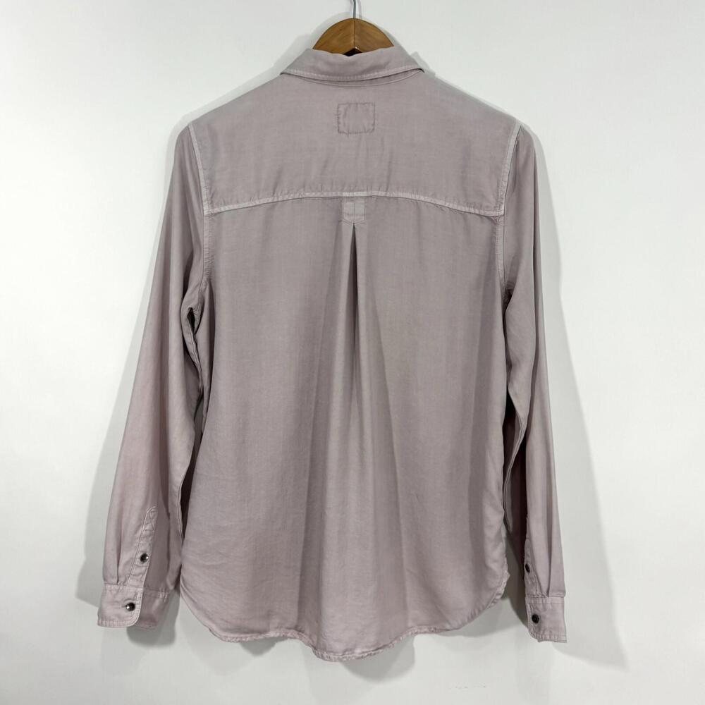 American Eagle Outfitters Women’s Size Medium Light Purple Boyfriend Fit Shirt - Picture 8 of 10